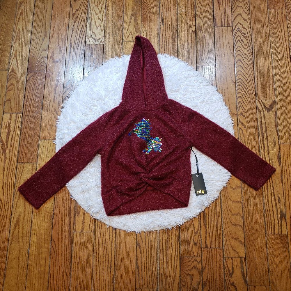 NWT 2-Hip Girls Sequin Unicorn Hoodie